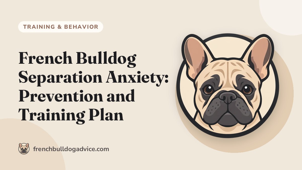 French Bulldog Separation Anxiety: Prevention and Training Plan - French Bulldog Advice