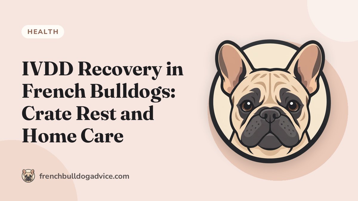 IVDD Recovery in French Bulldogs: Crate Rest and Home Care