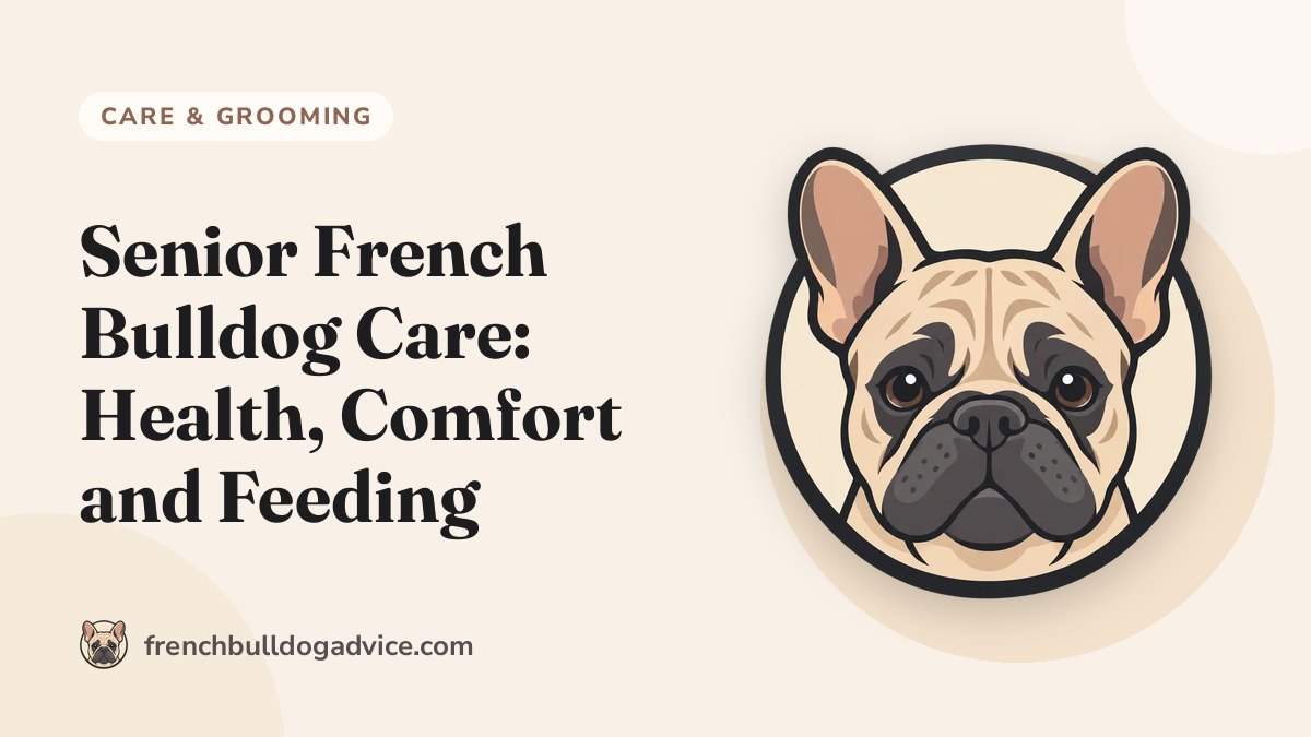Senior French Bulldog Care: Health, Comfort and Feeding